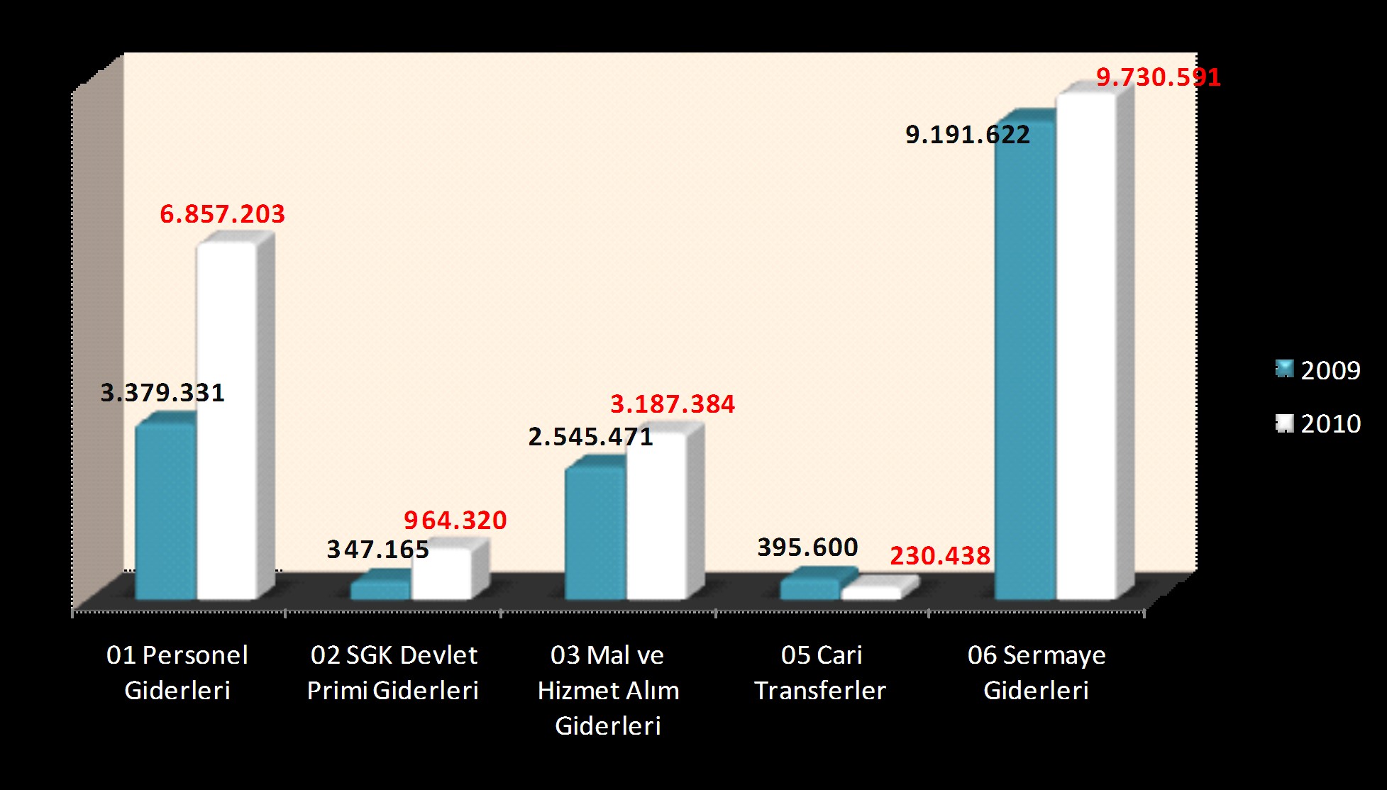 2009-2010 Yılları Bütçe Ödenek ve GerçekleĢme Durum Tablosu 2009-2010 Yılları Ekonomik