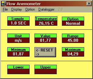 4 WINDOWS İLE UYUMLU YAZILIM Cihazdaki değerleri direkt olarak PC'de göstermek için cihazın RS-232 arayüzü aktif hale getirilmelidir. RS-232 (1) tuşuna cihazı ON/OFF tuşu ile açarken basınız.