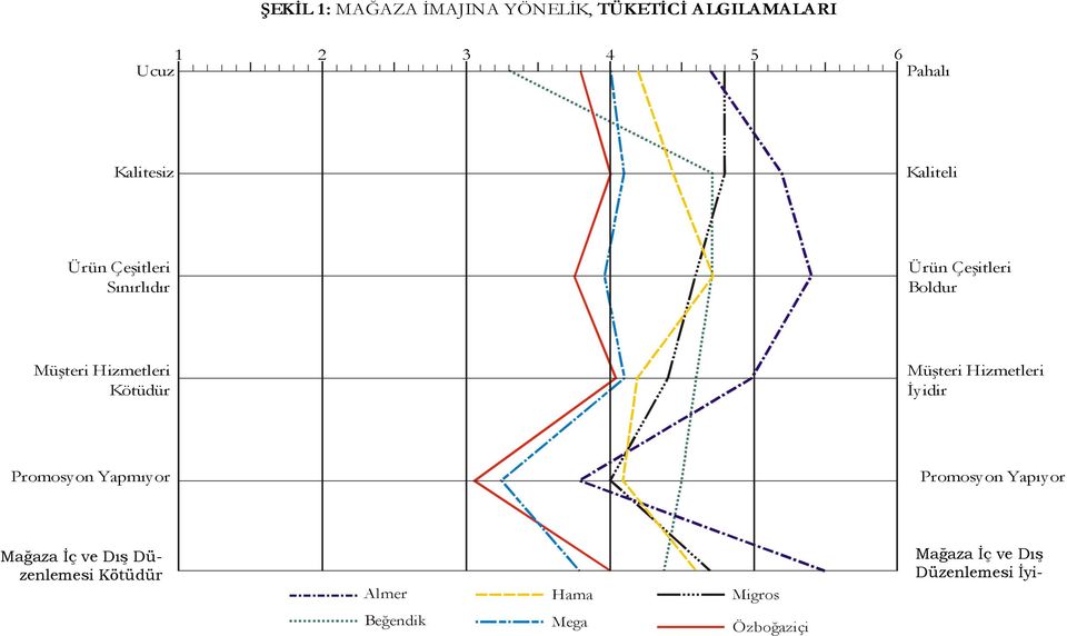 Hizmetleri İyidir Promosyon Yapmıyor Promosyon Yapıyor Mağaza İç Mağa ve Dış İç vdü- e Dış