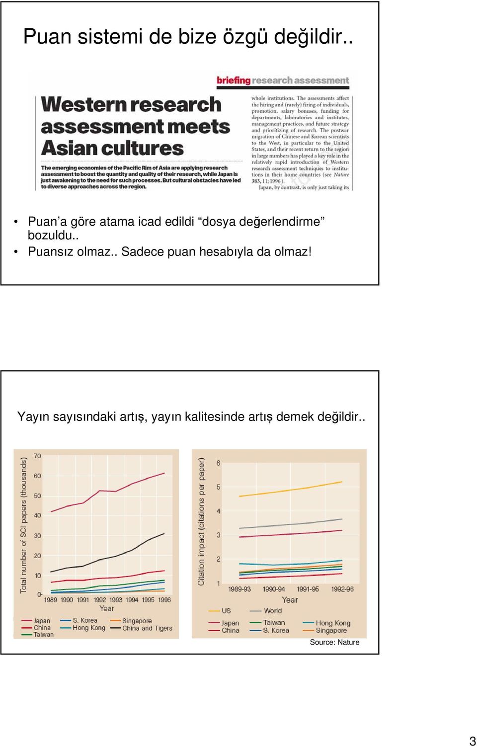 bozuldu.. Puansız olmaz.. Sadece puan hesabıyla da olmaz!