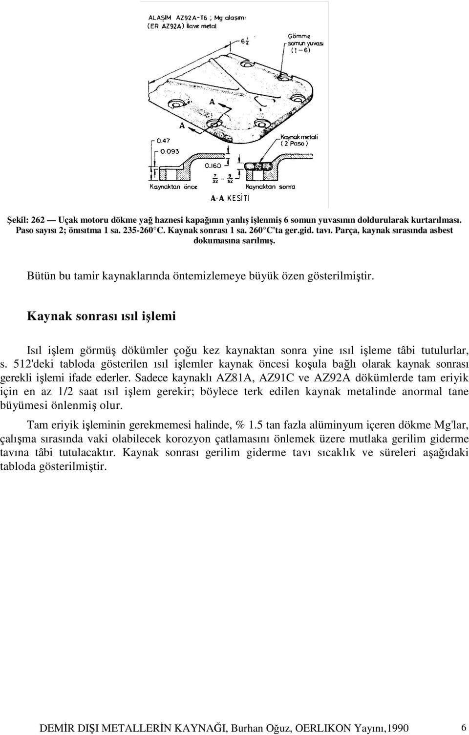 Kaynak sonrası ısıl işlemi Isıl işlem görmüş dökümler çoğu kez kaynaktan sonra yine ısıl işleme tâbi tutulurlar, s.