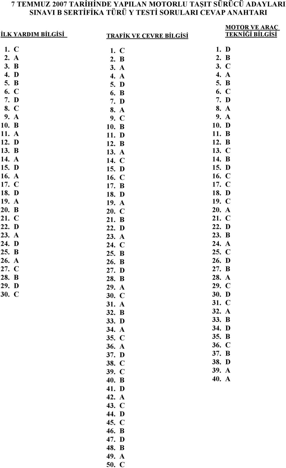 D 23. A 24. C 25. B 26. B 27. D 28. B 29. A 30. C 3. A 32. B 33. D 34. A 35. C 36. A 37. D 38. C 39. C 40. B 4. D 42. A 43. C 44. D 45. C 46. B 47. D 48. B 49. A 50. C. D 2. B 3. C 4. A 5. B 6. C 7.