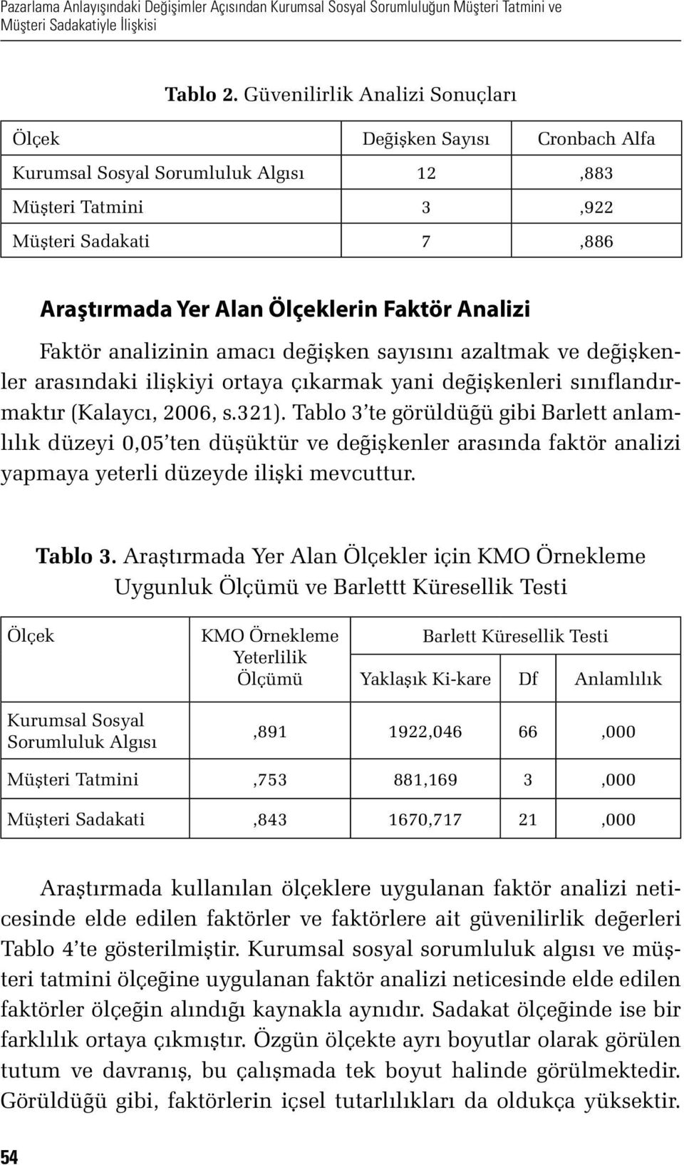 Faktör analizinin amacı değişken sayısını azaltmak ve değişkenler arasındaki ilişkiyi ortaya çıkarmak yani değişkenleri sınıflandırmaktır (Kalaycı, 2006, s.321).