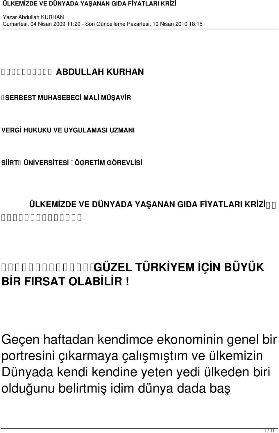 İÇİN BÜYÜK BİR FIRSAT OLABİLİR!