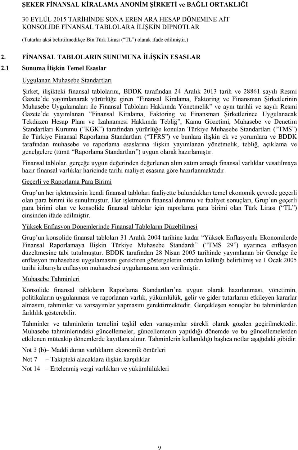 giren Finansal Kiralama, Faktoring ve Finansman Şirketlerinin Muhasebe Uygulamaları ile Finansal Tabloları Hakkında Yönetmelik ve aynı tarihli ve sayılı Resmi Gazete de yayımlanan Finansal Kiralama,