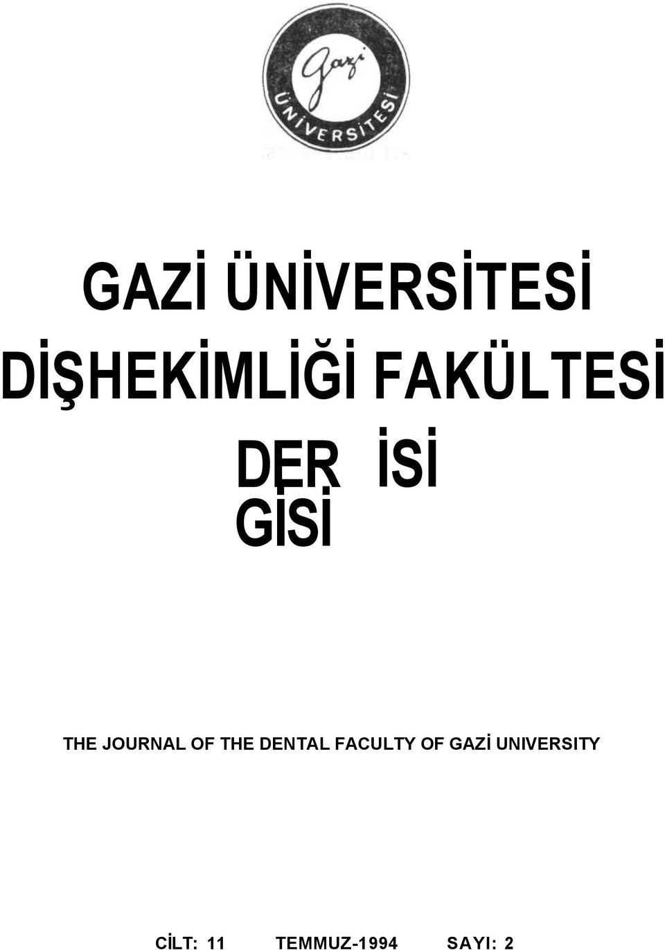 JOURNAL OF THE DENTAL FACULTY OF