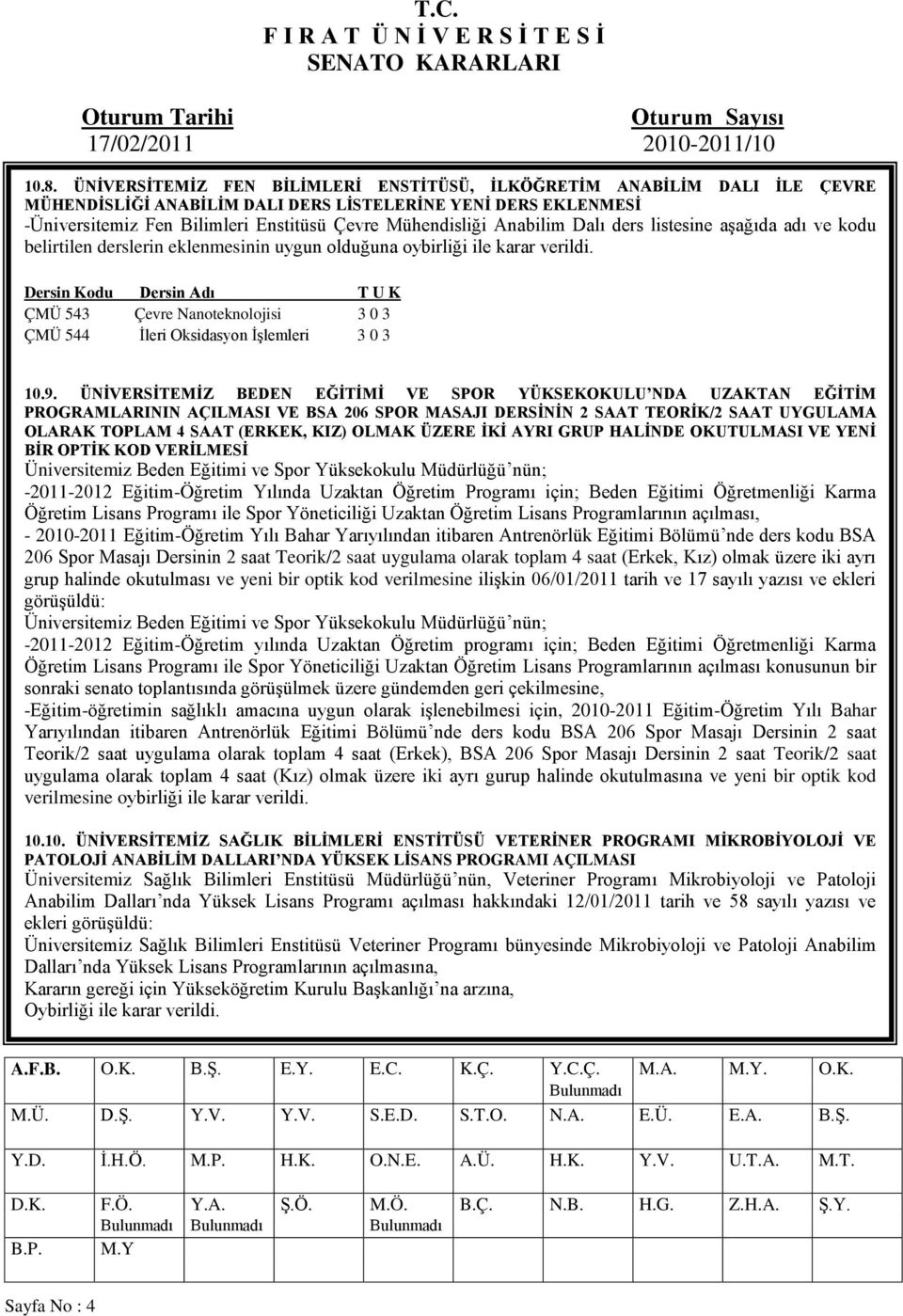 Dersin Kodu Dersin Adı T U K ÇMÜ 543 Çevre Nanoteknolojisi 3 0 3 ÇMÜ 544 İleri Oksidasyon İşlemleri 3 0 3 10.9.