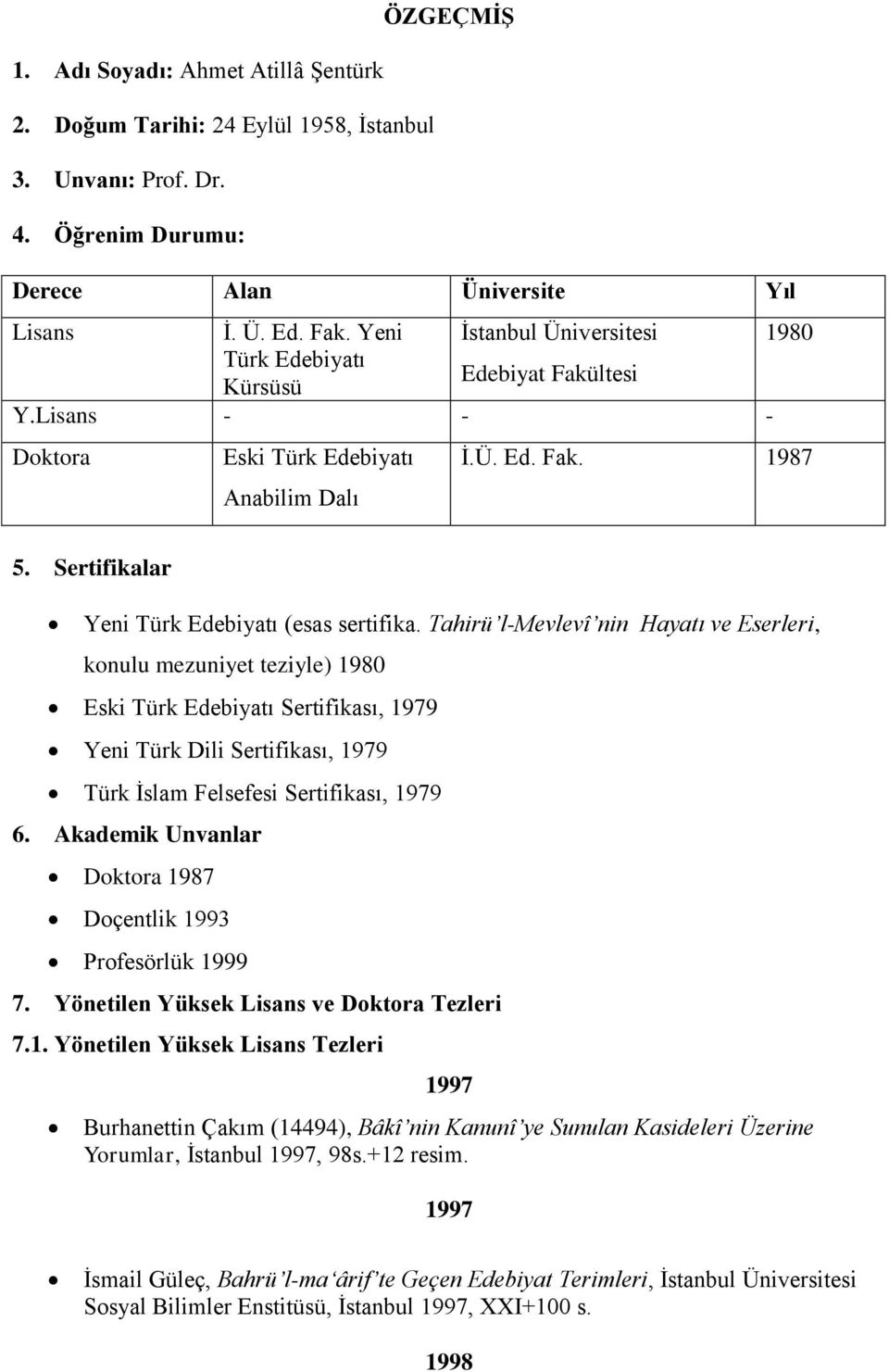 Sertifikalar Yeni Türk Edebiyatı (esas sertifika.