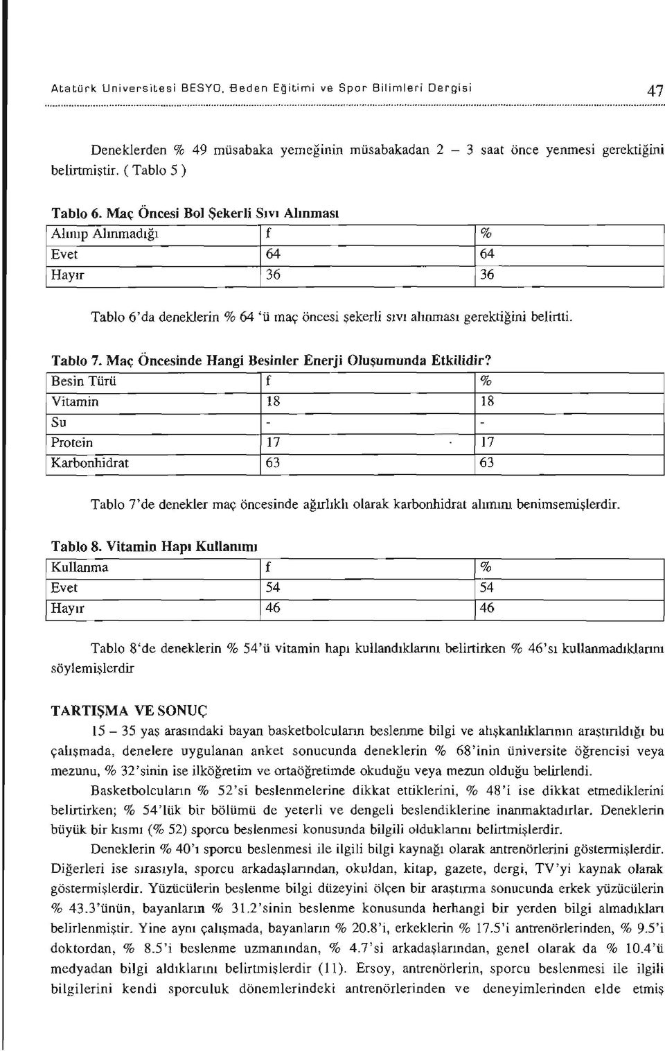 Maç Öncesinde Hangi Besinler Enerji Oluşumunda Etkilidir?