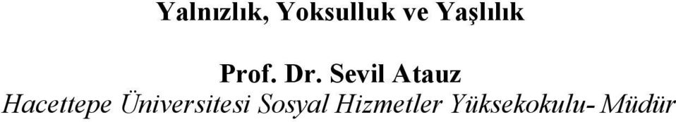 Sevil Atauz Hacettepe