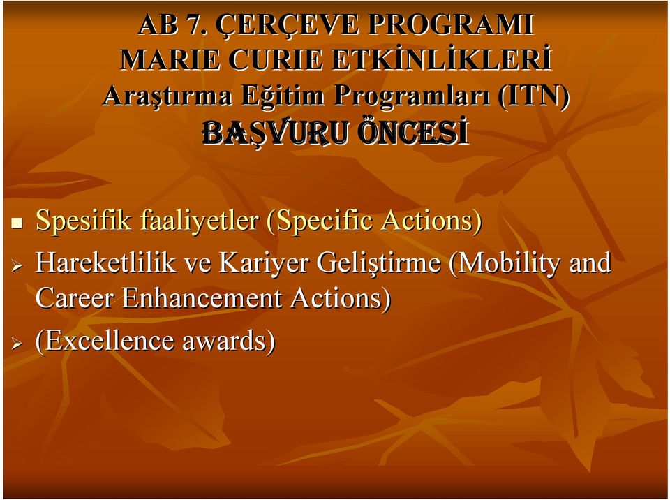 Kariyer Geliştirme (Mobility( and