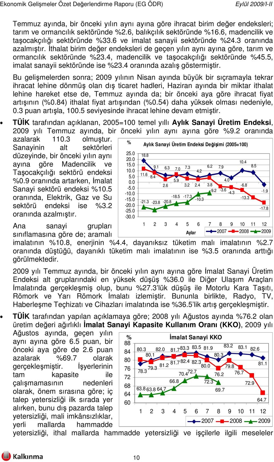 4, madencilik ve taşocakçılığı sektöründe %45.5, imalat sanayii sektöründe ise %23.4 oranında azalış göstermiştir.