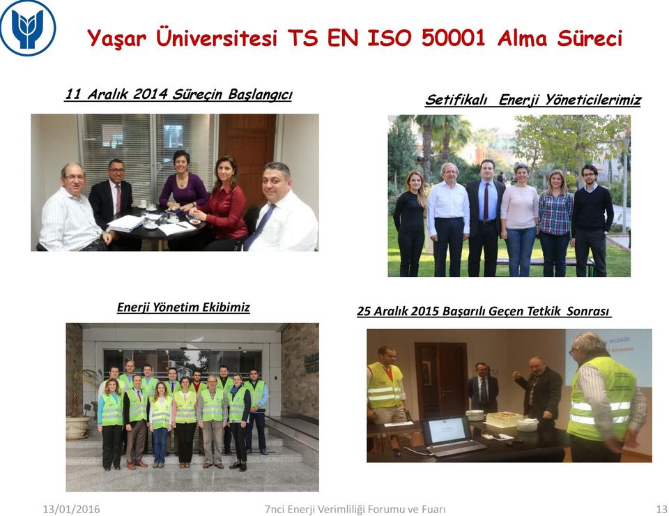 Enerji Yönetim Ekibimiz 25 Aralık 2015 Başarılı Geçen