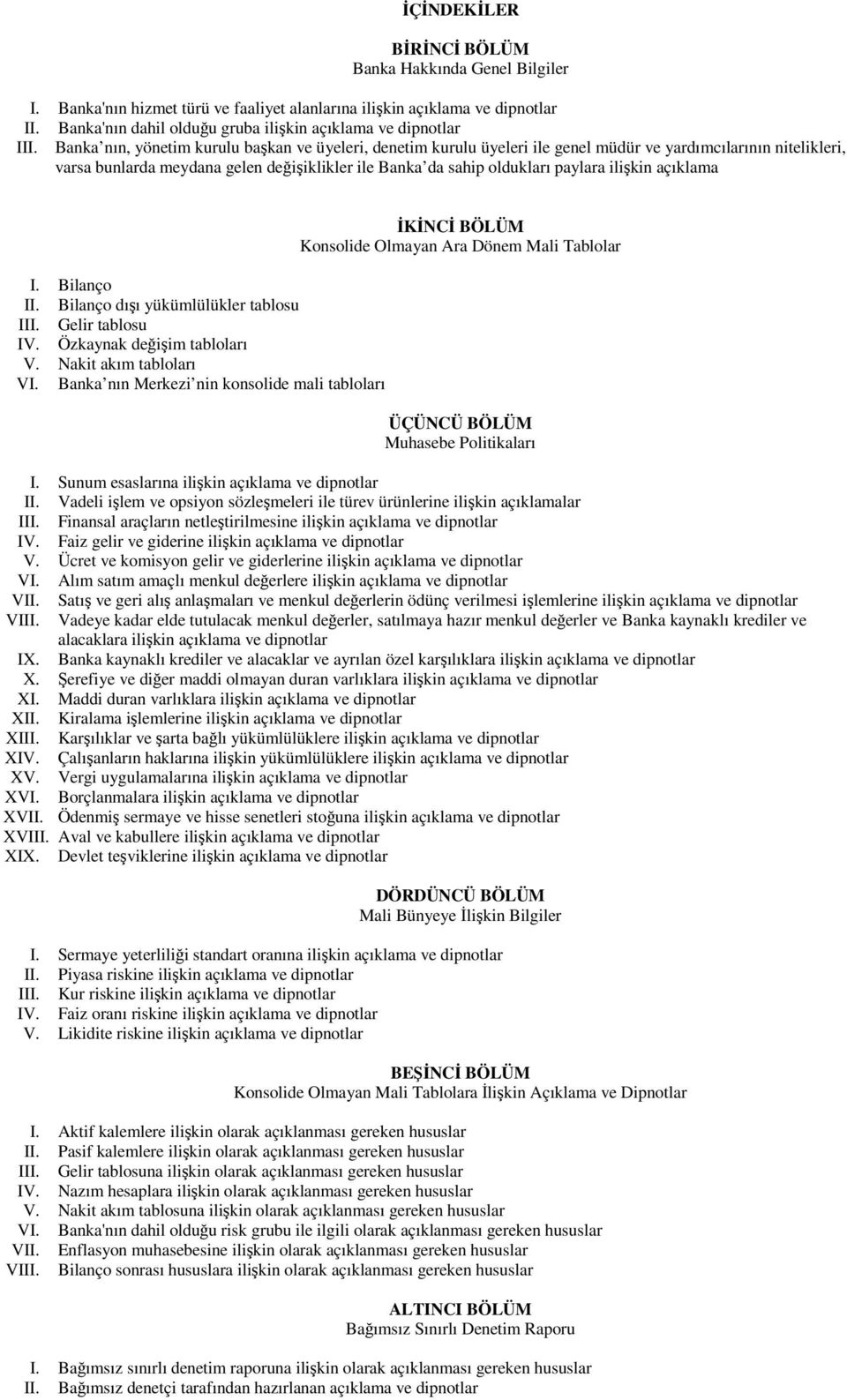 Banka nın, yönetim kurulu başkan ve üyeleri, denetim kurulu üyeleri ile genel müdür ve yardımcılarının nitelikleri, varsa bunlarda meydana gelen değişiklikler ile Banka da sahip oldukları paylara