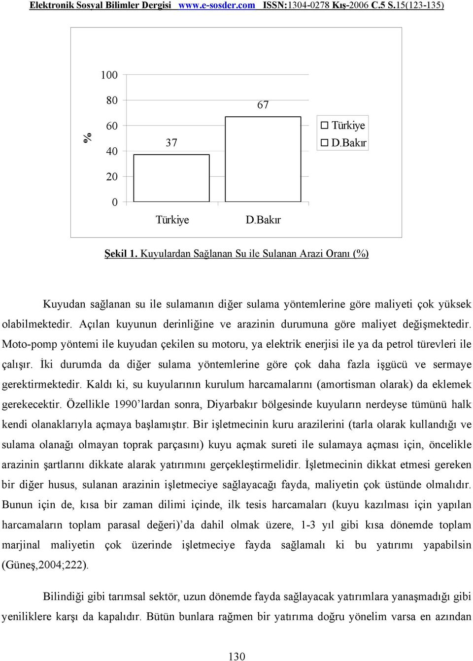 Açılan kuyunun derinliğine ve arazinin durumuna göre maliyet değişmektedir. Moto-pomp yöntemi ile kuyudan çekilen su motoru, ya elektrik enerjisi ile ya da petrol türevleri ile çalışır.