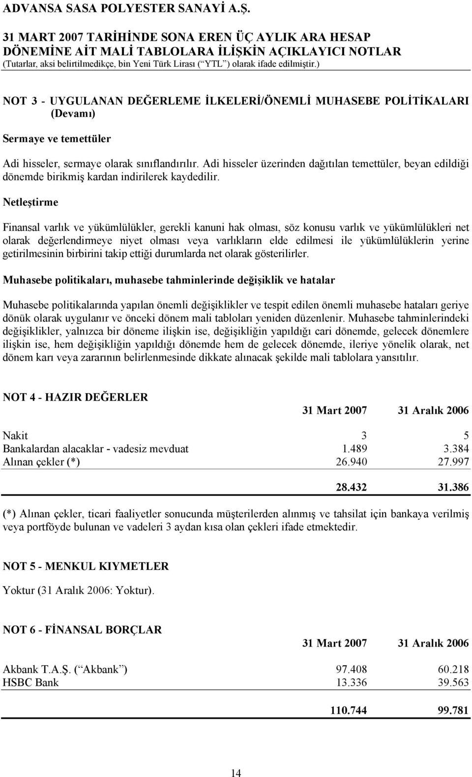 Netleştirme Finansal varlık ve yükümlülükler, gerekli kanuni hak olması, söz konusu varlık ve yükümlülükleri net olarak değerlendirmeye niyet olması veya varlıkların elde edilmesi ile yükümlülüklerin