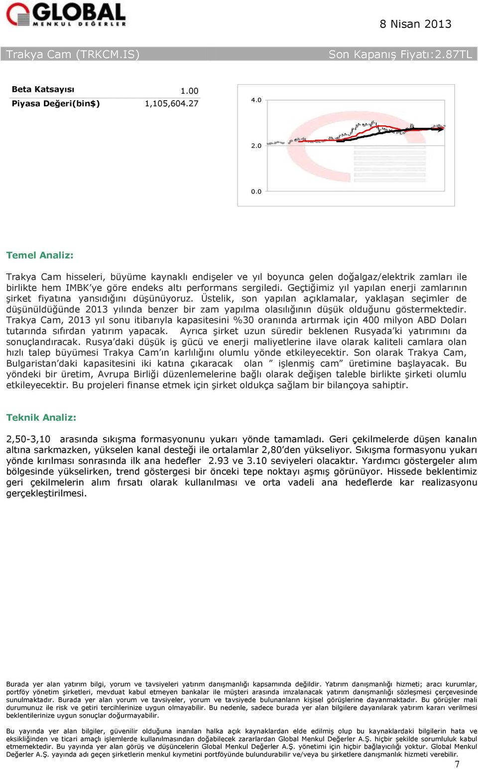 Geçtiğimiz yıl yapılan enerji zamlarının şirket fiyatına yansıdığını düşünüyoruz.