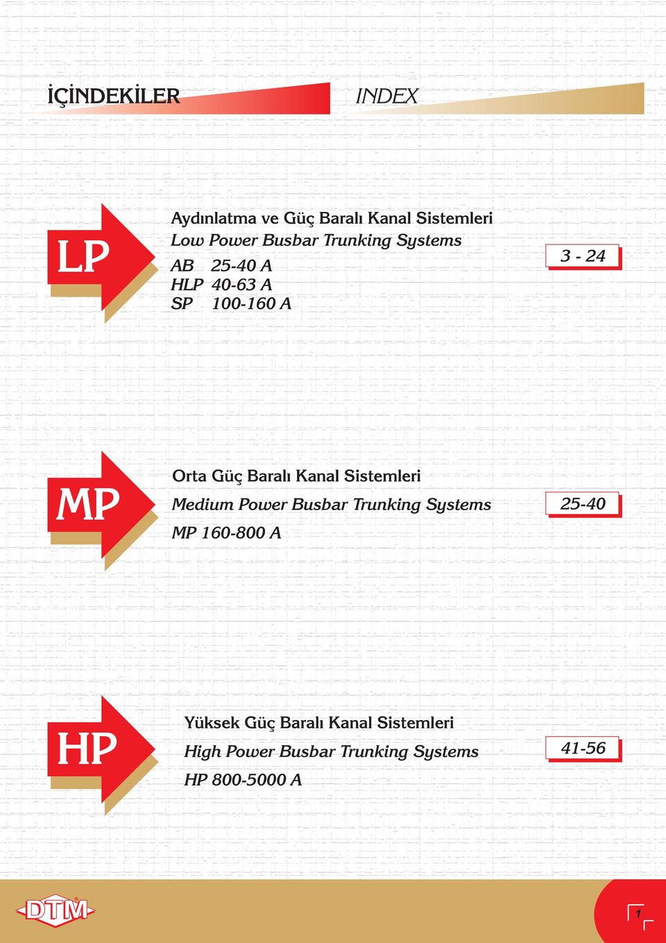 Kanal Sistemleri Medium Power Busbar Trunking Systems MP -800 A 25-0 Yüksek