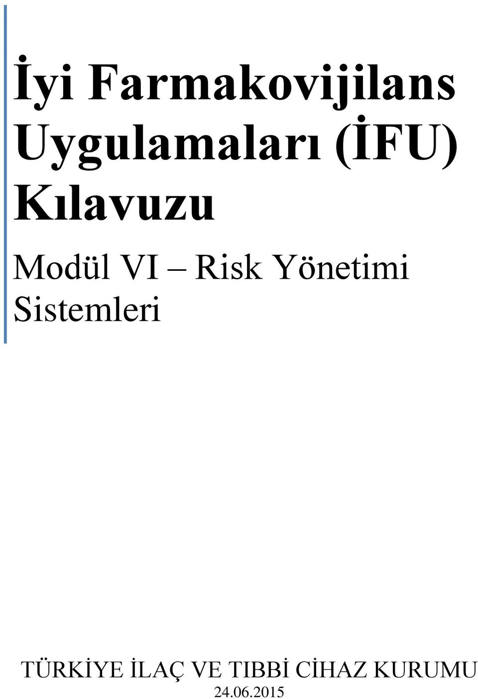 Modül VI Risk Yönetimi