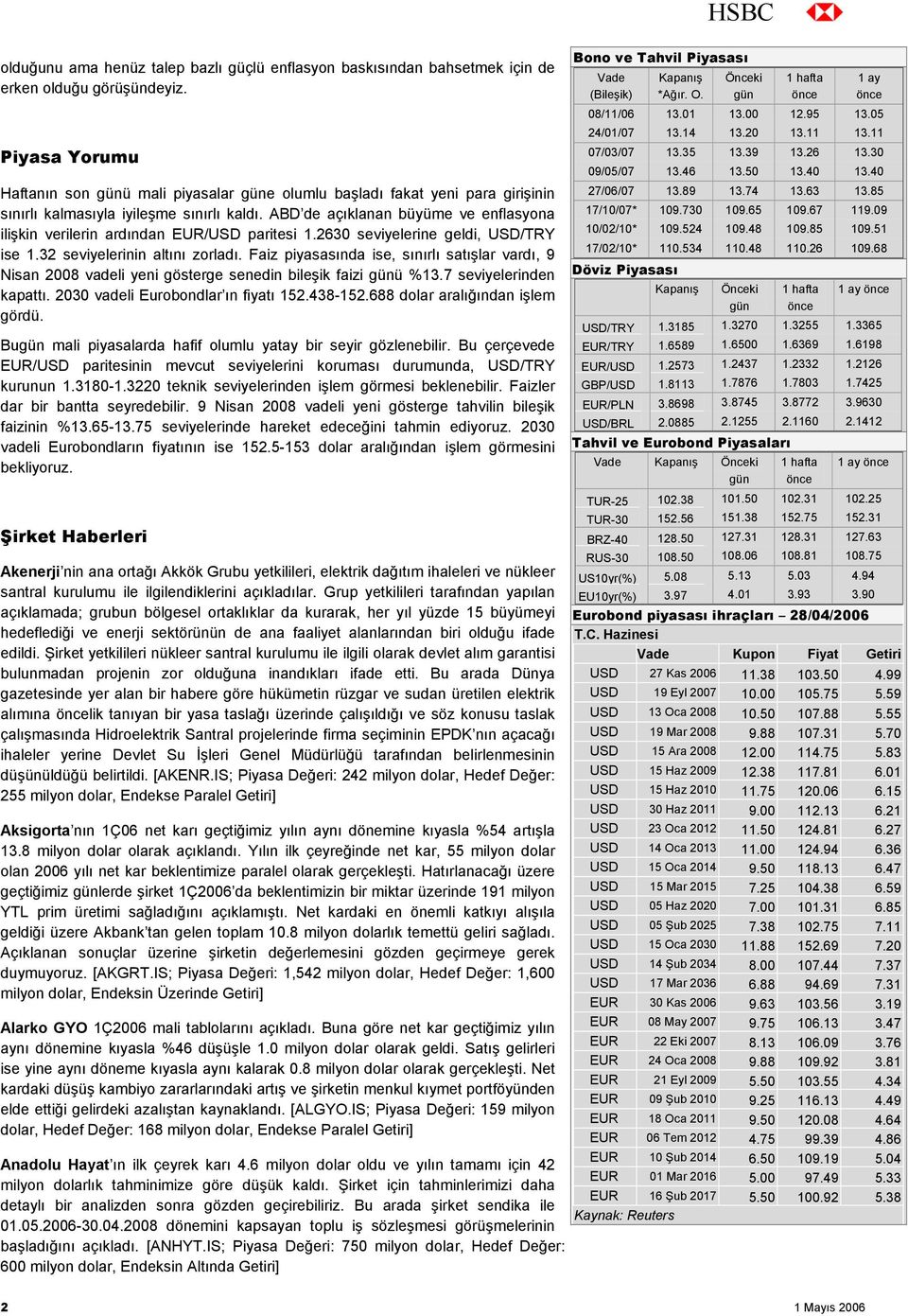 ABD de açıklanan büyüme ve enflasyona ilişkin verilerin ardından EUR/USD paritesi 1.2630 seviyelerine geldi, USD/TRY ise 1.32 seviyelerinin altını zorladı.