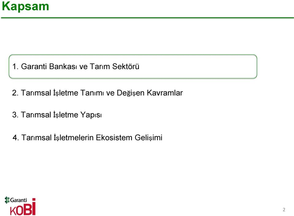 Tarımsal İşletme Tanımı ve Değişen