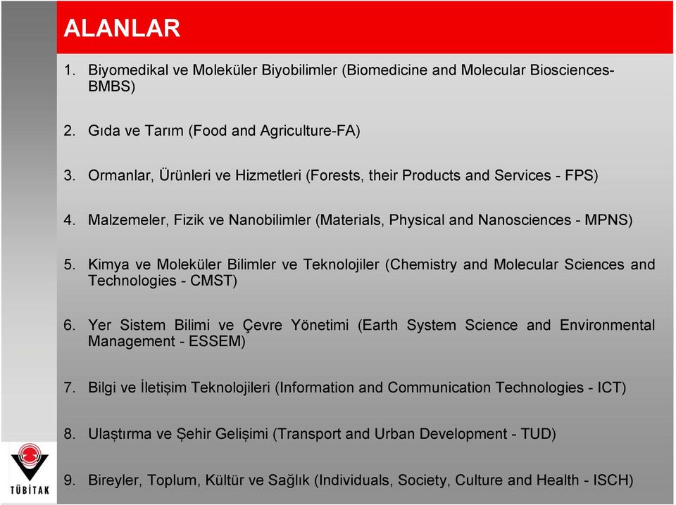 Kimya ve Moleküler Bilimler ve Teknolojiler (Chemistry and Molecular Sciences and Technologies - CMST) 6.