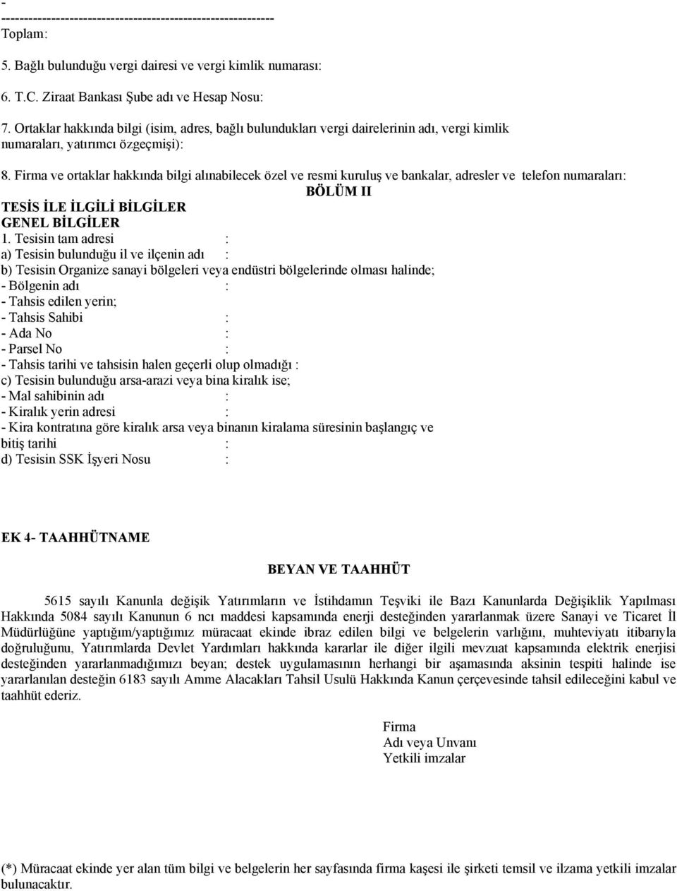 Firma ve ortaklar hakkında bilgi alınabilecek özel ve resmi kuruluş ve bankalar, adresler ve telefon numaraları: BÖLÜM II TESİS İLE İLGİLİ BİLGİLER GENEL BİLGİLER 1.