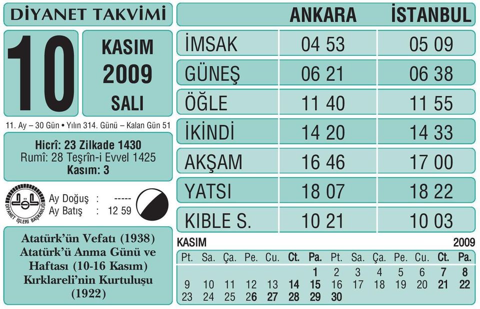 Do ufl : ----- y Bat fl : 12 59 tatürk ün Vefat (1938) tatürk ü nma Günü ve