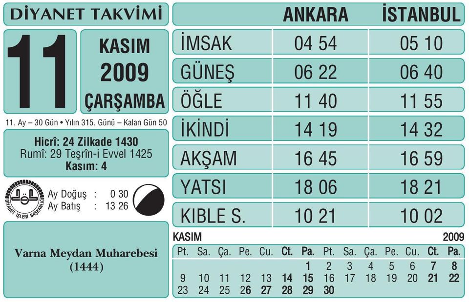 1425 Kas m: 4 y Do ufl : 0 30 y Bat fl : 13 26 E Varna Meydan