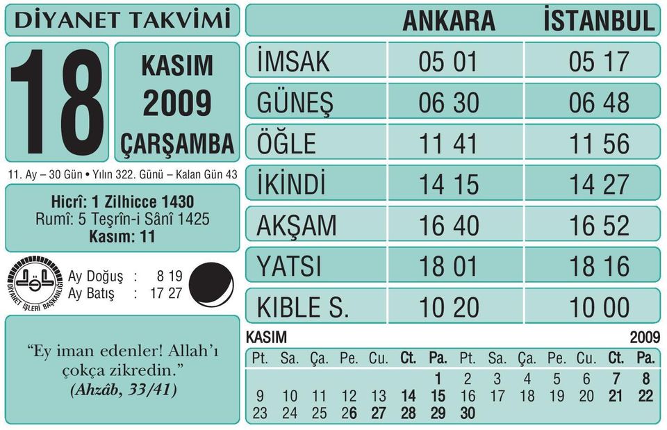 Kas m: 11 y Do ufl : 8 19 y Bat fl : 17 27 2 Ey iman edenler!