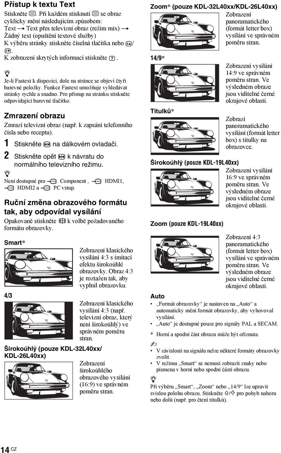 nebo /. K zobrazení skrytých informací stiskněte. z Je-li Fastext k dispozici, dole na stránce se objeví čtyři barevné položky. Funkce Fastext umožňuje vyhledávat stránky rychle a snadno.