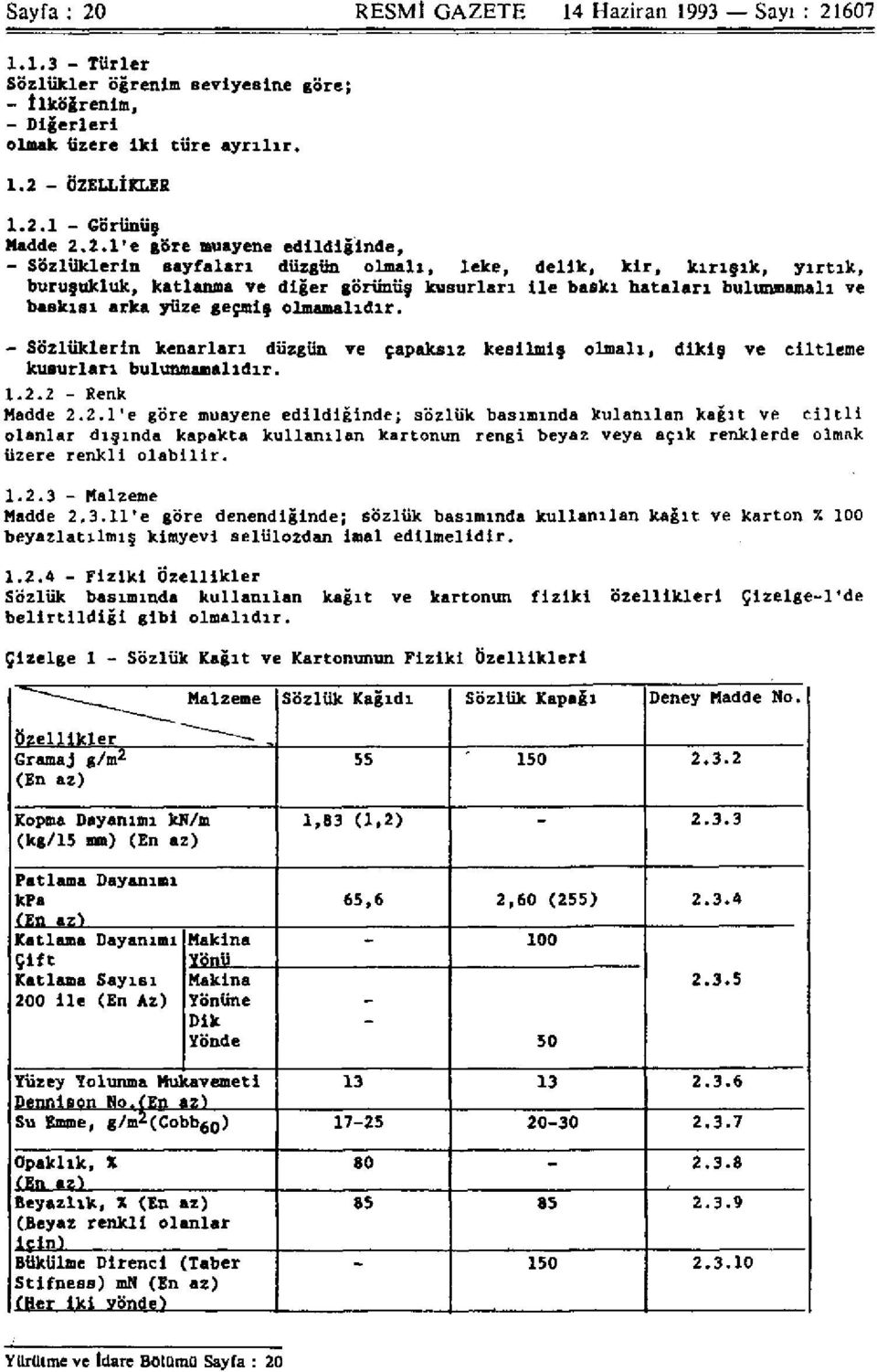 leke, leke, delik, delik, kir, kırışık, kir, kırışık, yırtık, yırtık, buruşukluk, katlanma ve diğer görünüş kusurları ile baskı hataları bulunmamalı ve baskısı arka yüze geçmiş olmamalıdır.