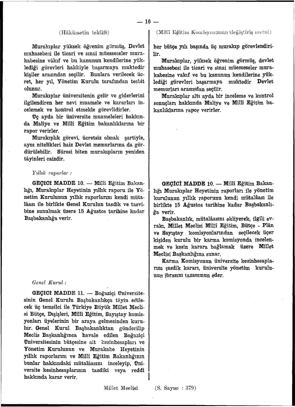 Murakıplar üniversitenin gelir ve giderlerini ilgilendiren her nevi muamele ve kararları incelemek ve kontrol etmekle görevlidirler.