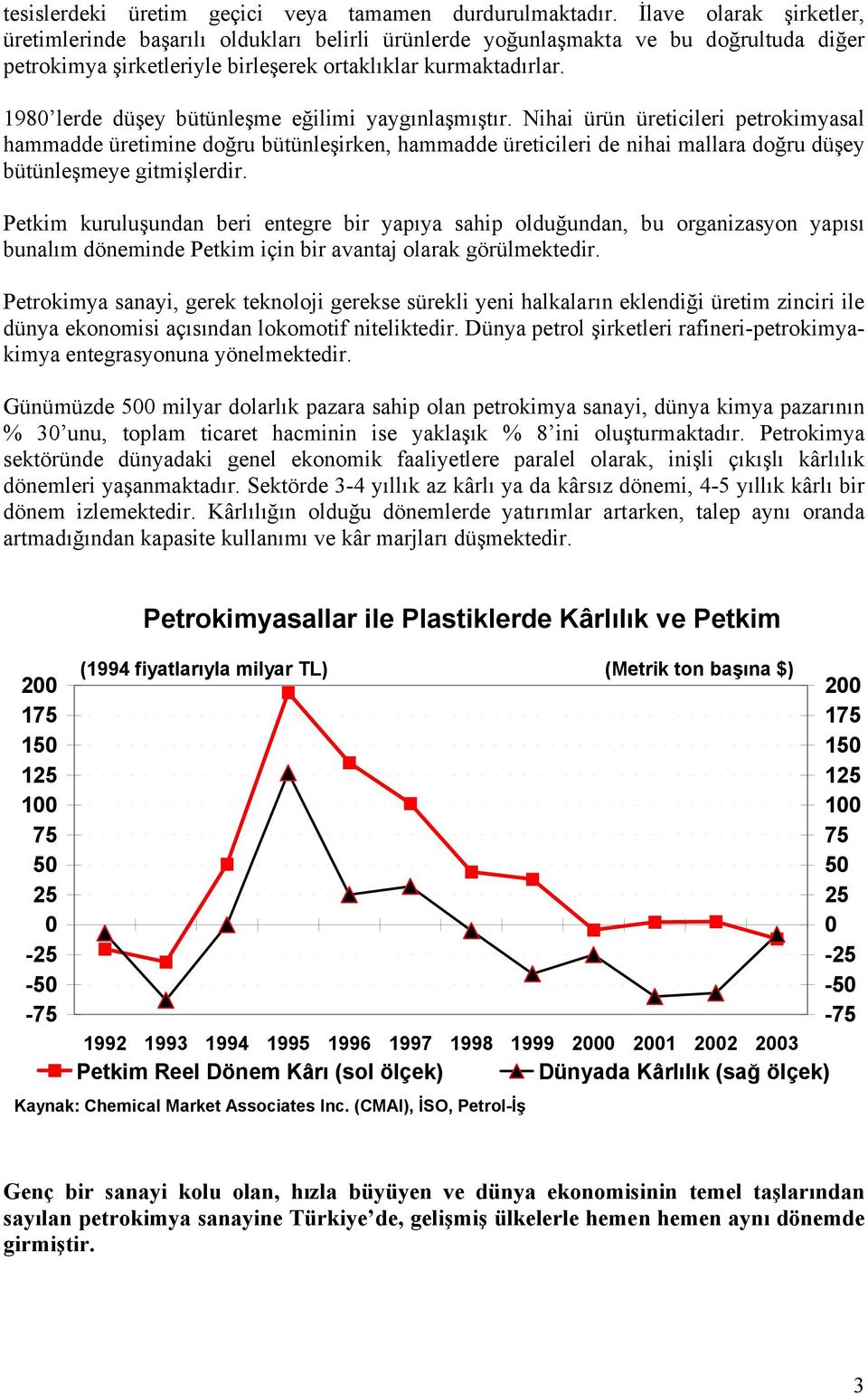 1980 lerde düşey bütünleşme eğilimi yaygınlaşmıştır.