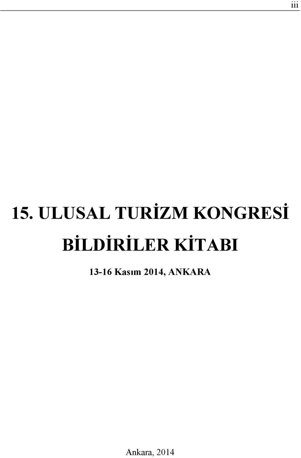 KONGRESİ BİLDİRİLER