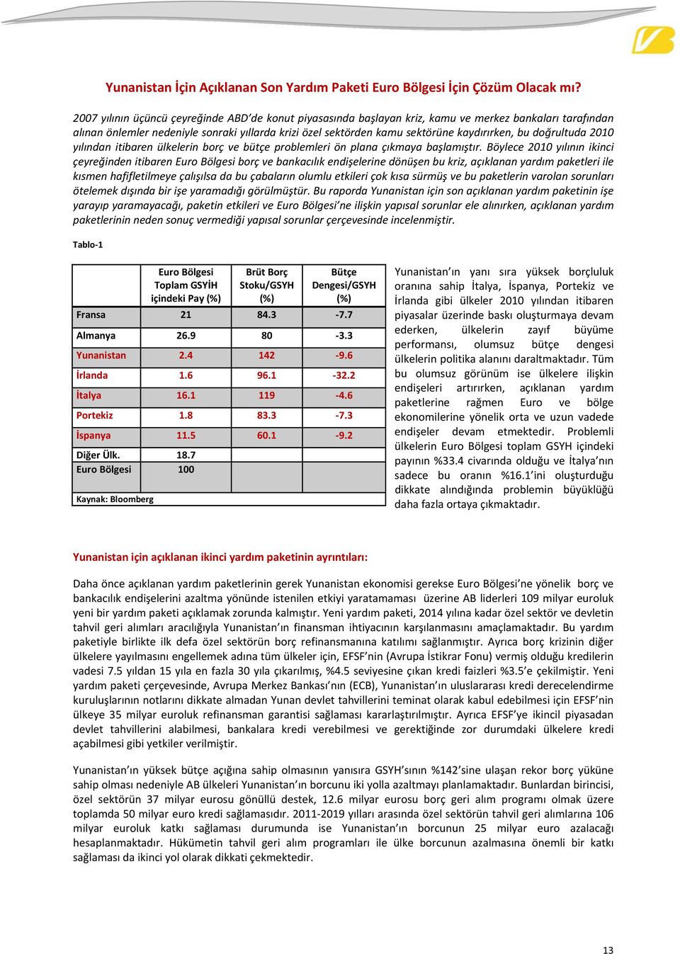 doğrultuda yılından itibaren ülkelerin borç ve bütçe problemleri ön plana çıkmaya başlamıştır.