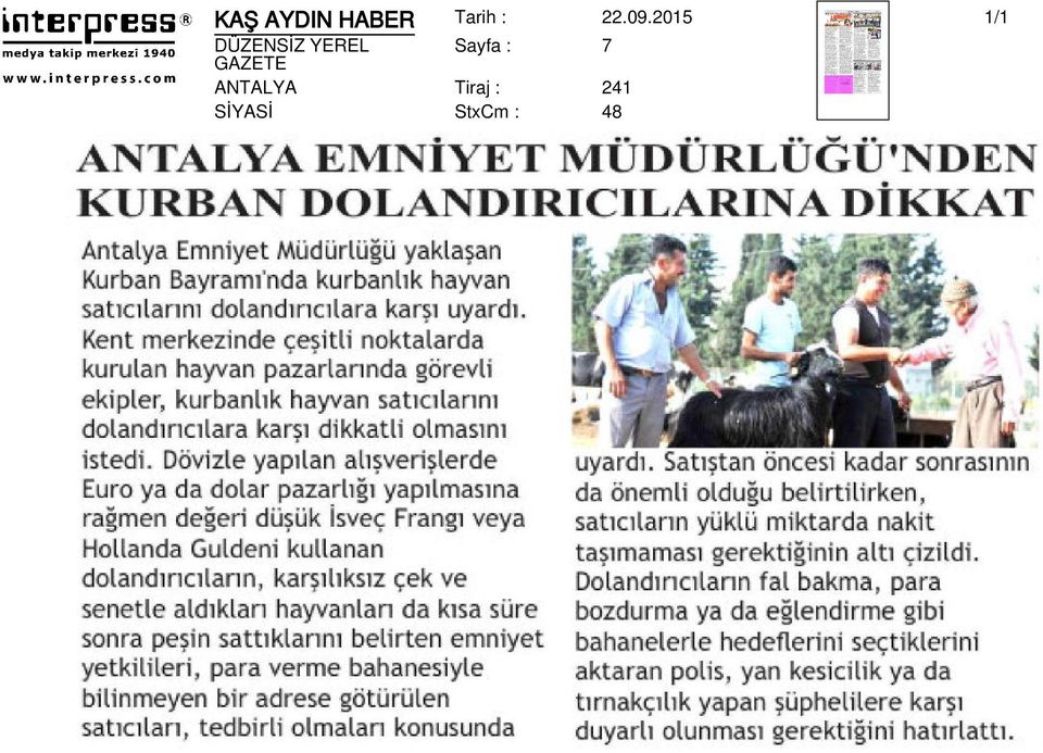 Sayfa : 7 GAZETE ANTALYA