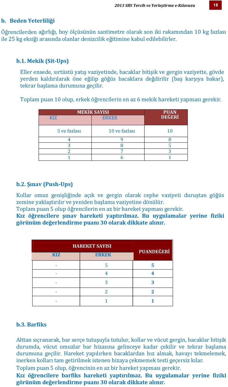 kg fazlası ile 25 kg eksiği arasında olanlar denizcilik eğitimine kabul edilebilirler. b.1.