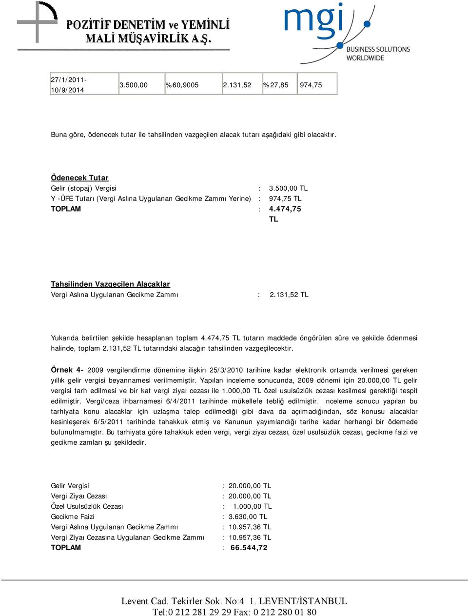 131,52 TL Yukarıda belirtilen şekilde hesaplanan toplam 4.474,75 TL tutarın maddede öngörülen süre ve şekilde ödenmesi halinde, toplam 2.131,52 TL tutarındaki alacağın tahsilinden vazgeçilecektir.