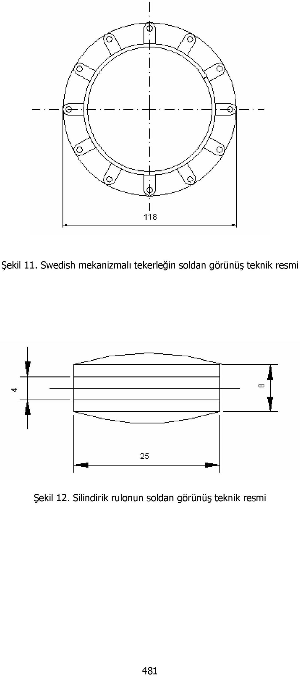 soldan görünüş teknik resmi