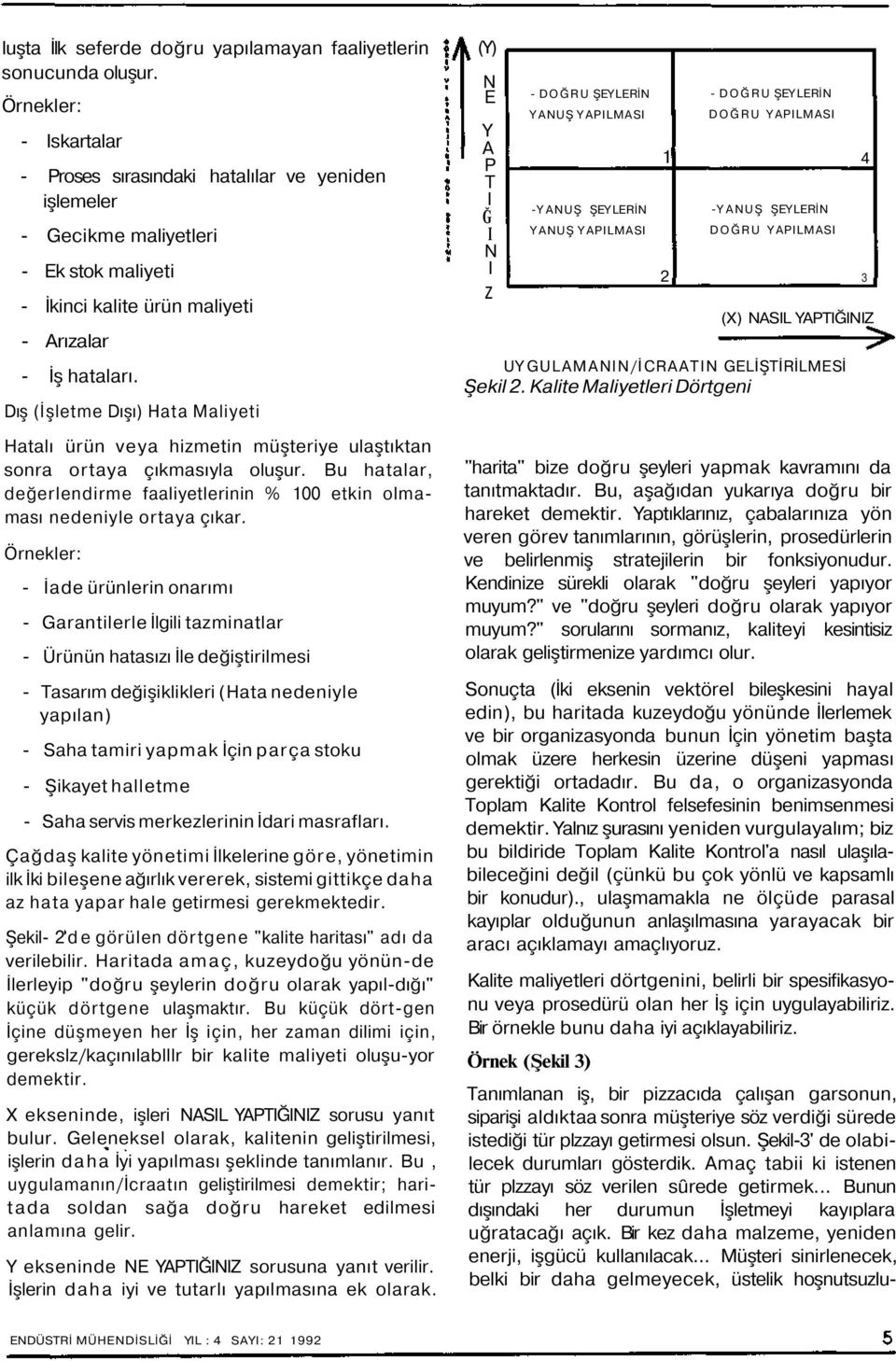 Dış (İşletme Dışı) Hata Maliyeti Hatalı ürün veya hizmetin müşteriye ulaştıktan snra rtaya çıkmasıyla luşur. Bu hatalar, değerlendirme faaliyetlerinin % 100 etkin lmaması nedeniyle rtaya çıkar.