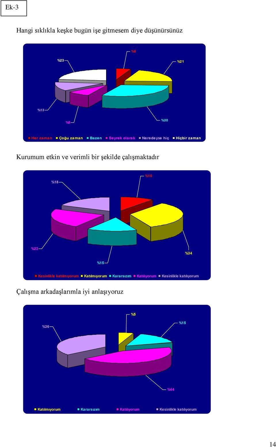 etkin ve verimli bir Ģekilde çalıģmaktadır %18 %10 %23 %34 ÇalıĢma arkadaģlarımla