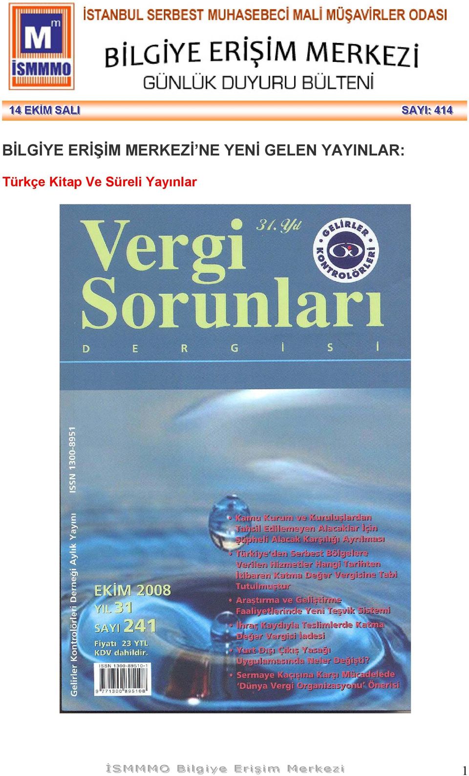 Türkçe Kitap Ve Süreli Yayınlar İİ SS MM MM MM OO