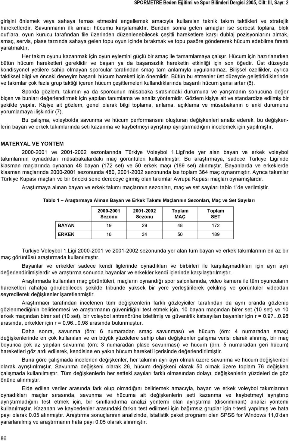 Bundan sonra gelen amaçlar ise serbest toplara, blok out lara, oyun kurucu tarafından file üzerinden düzenlenebilecek çeşitli hareketlere karşı dublaj pozisyonlarını almak, smaç, servis, plase