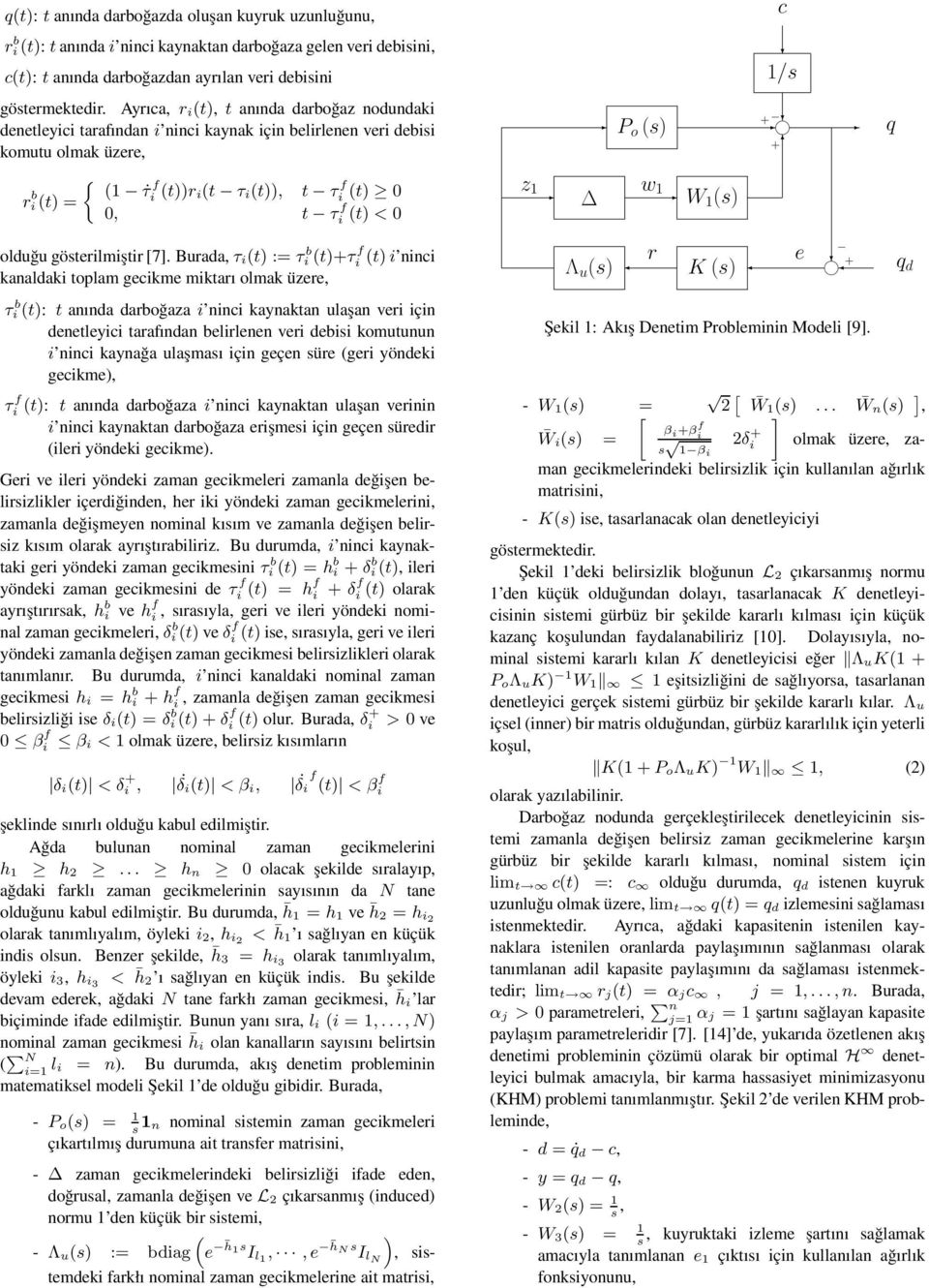 W (s) oldğ gösterilmiştir [7.