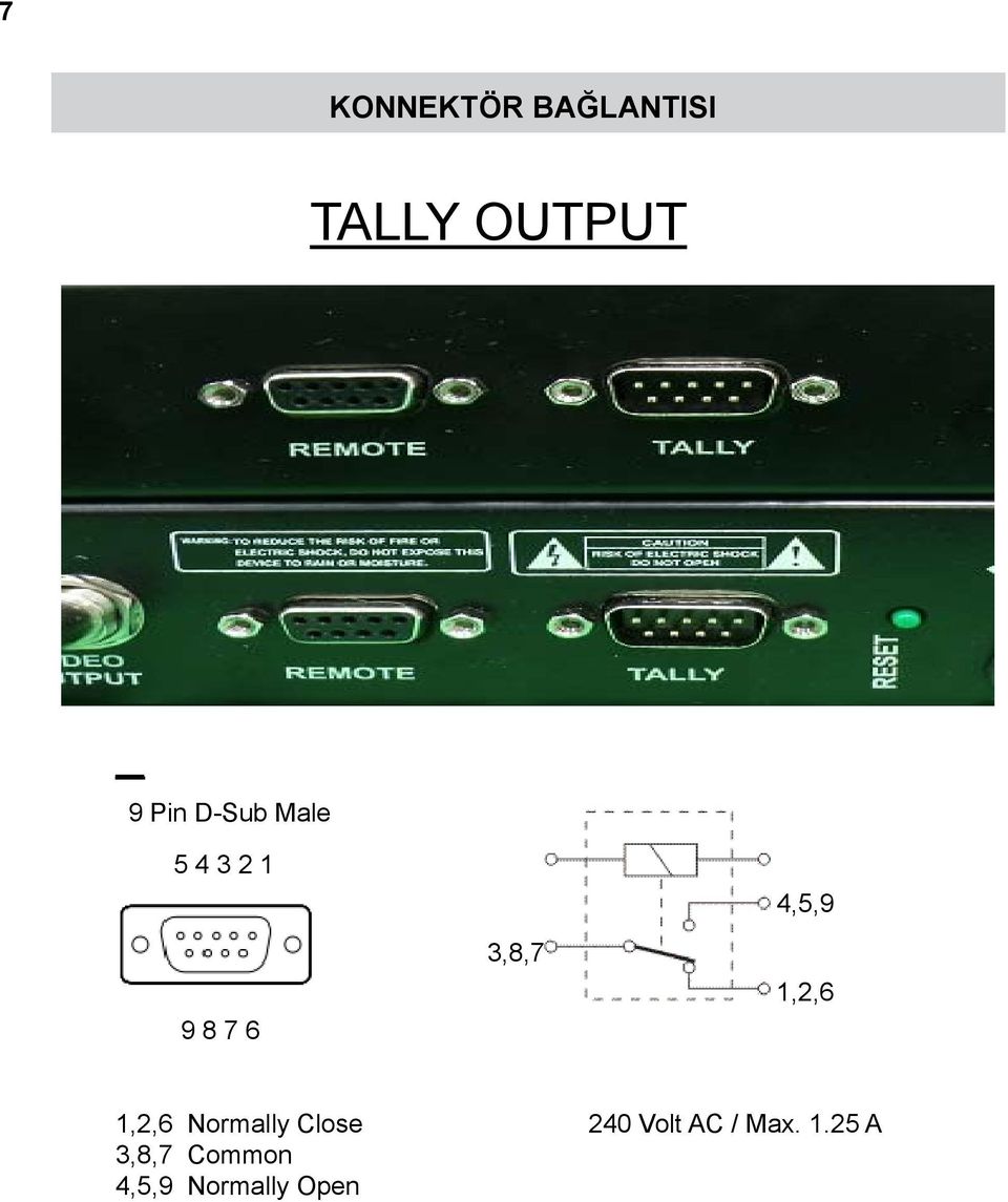 1,2,6 1,2,6 Normally Close 240 Volt AC /