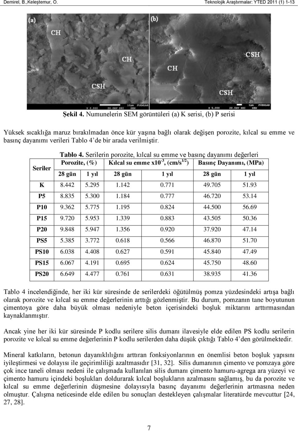 arada verilmiştir. Seriler Tablo 4.