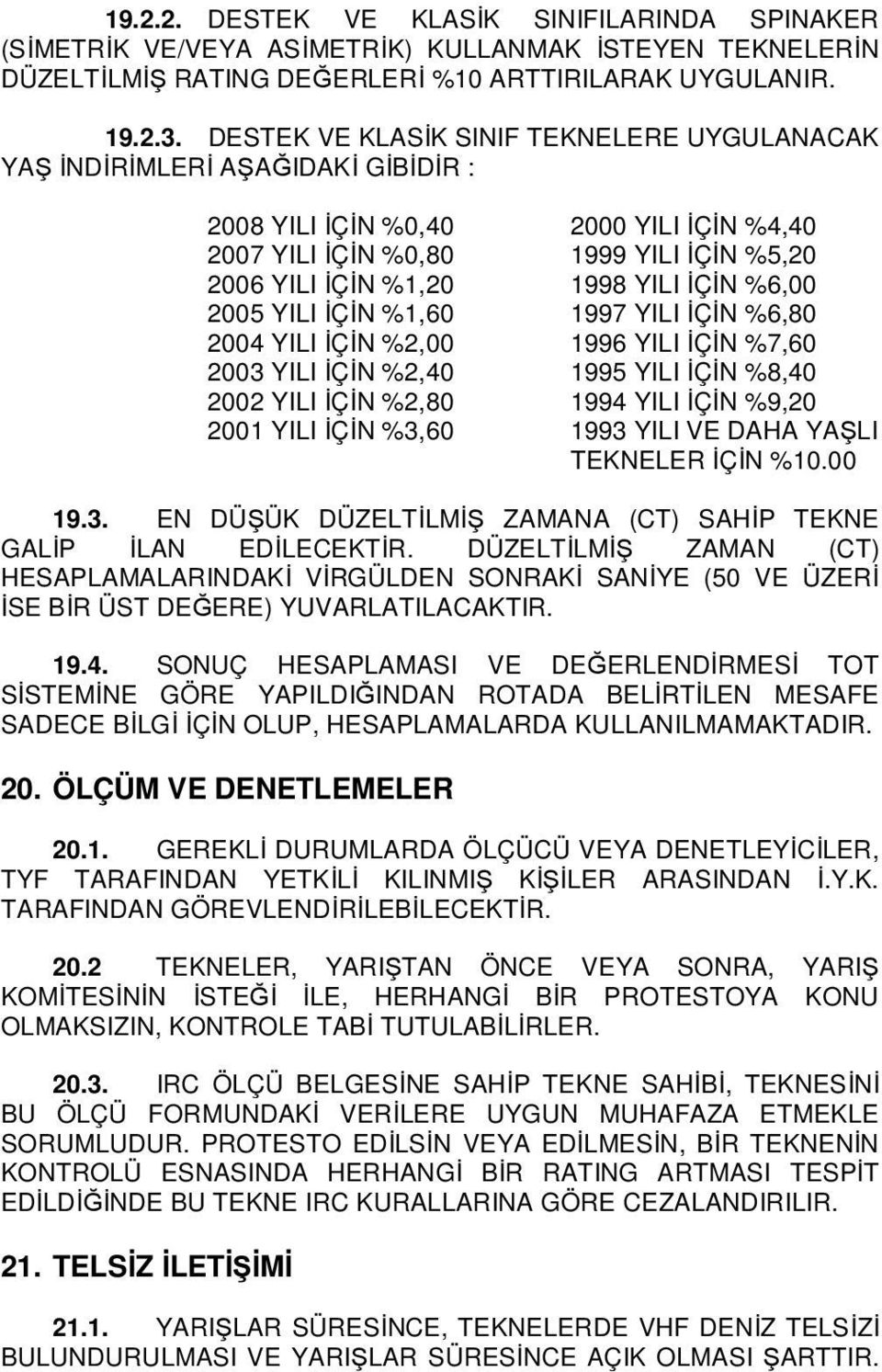 ĐÇĐN %6,00 2005 YILI ĐÇĐN %1,60 1997 YILI ĐÇĐN %6,80 2004 YILI ĐÇĐN %2,00 1996 YILI ĐÇĐN %7,60 2003 YILI ĐÇĐN %2,40 1995 YILI ĐÇĐN %8,40 2002 YILI ĐÇĐN %2,80 1994 YILI ĐÇĐN %9,20 2001 YILI ĐÇĐN %3,60