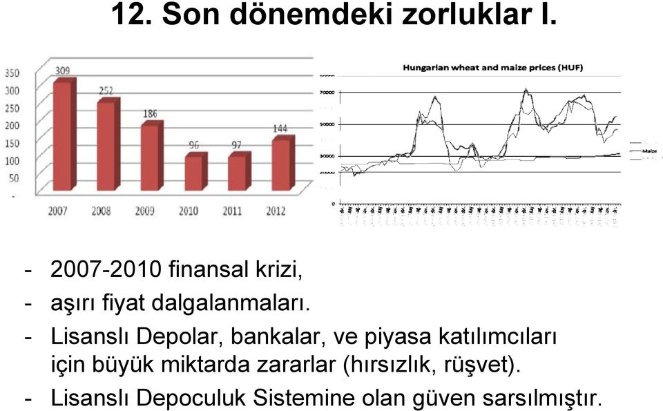 - Lisanslı Depolar, bankalar, ve piyasa katılımcıları için