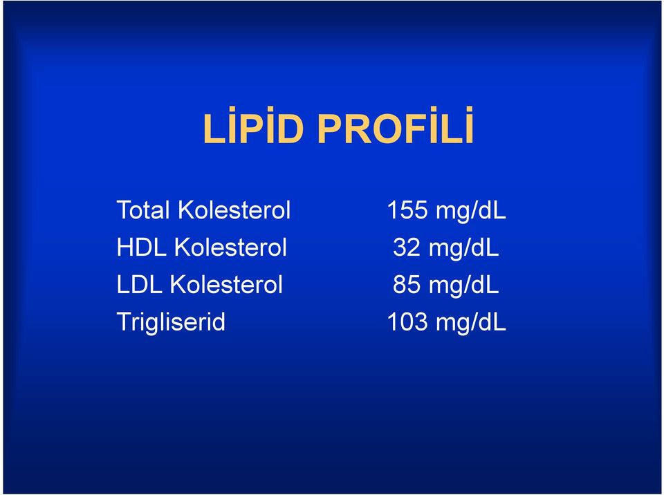 LDL Kolesterol Trigliserid